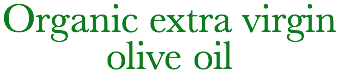 Organic extra virgin olive oil 